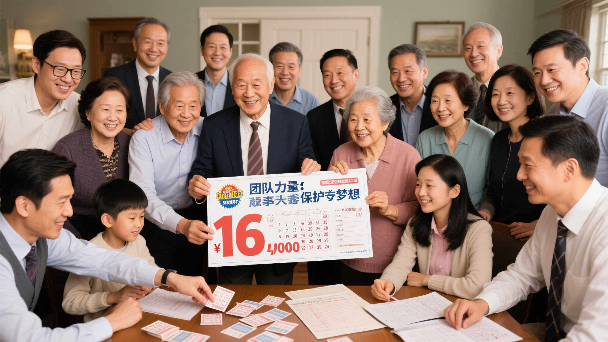 16人家族坚守18年彩票号码终获3854万巨奖