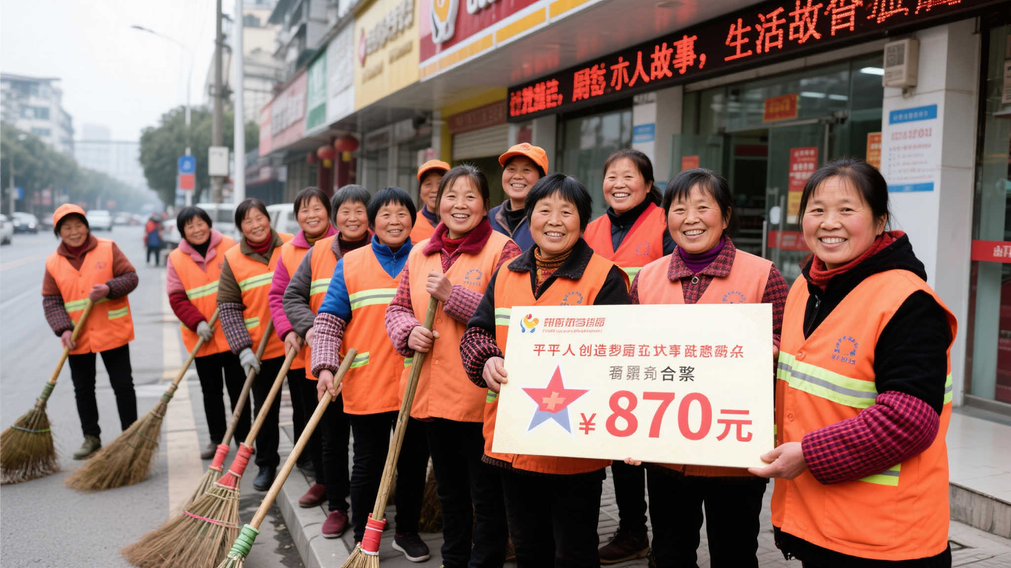 11名环卫女工合买彩票中870万 第二天齐聚照常工作 11名环卫女工合买彩票中870万 第二天齐聚照常工作