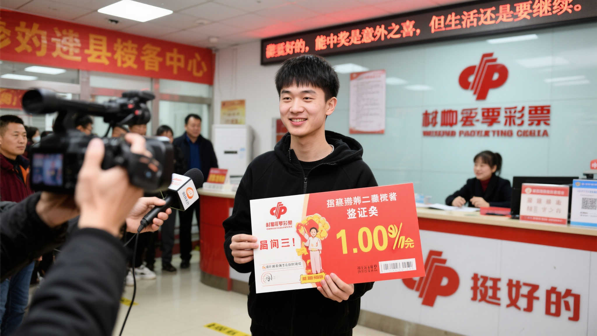 小伙异地出差意外刮中百万福彩,全程兑奖淡然自若 小伙异地出差意外刮中百万福彩,全程兑奖淡然自若