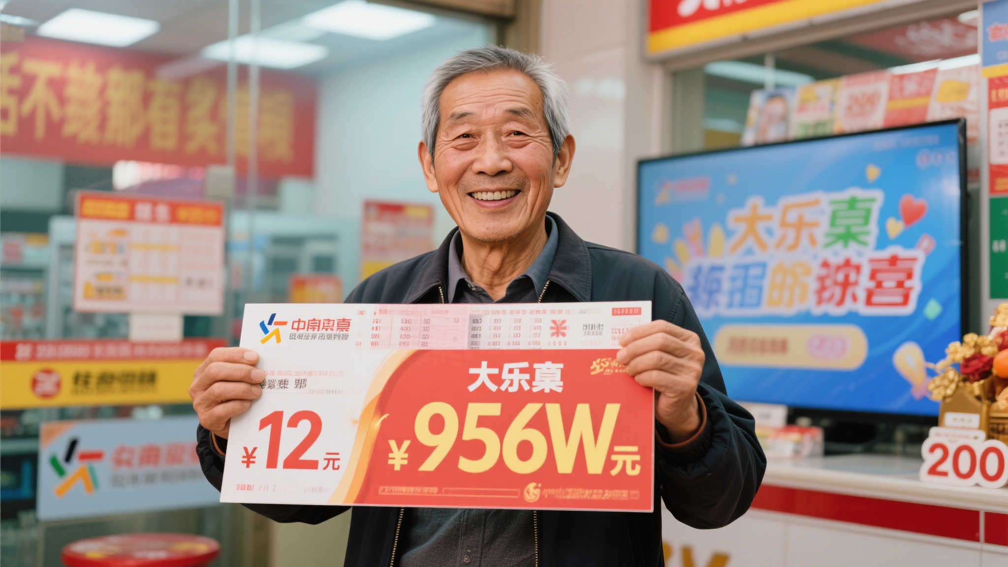 退休大叔仅花12元喜中956万大乐透，期期投入约200元