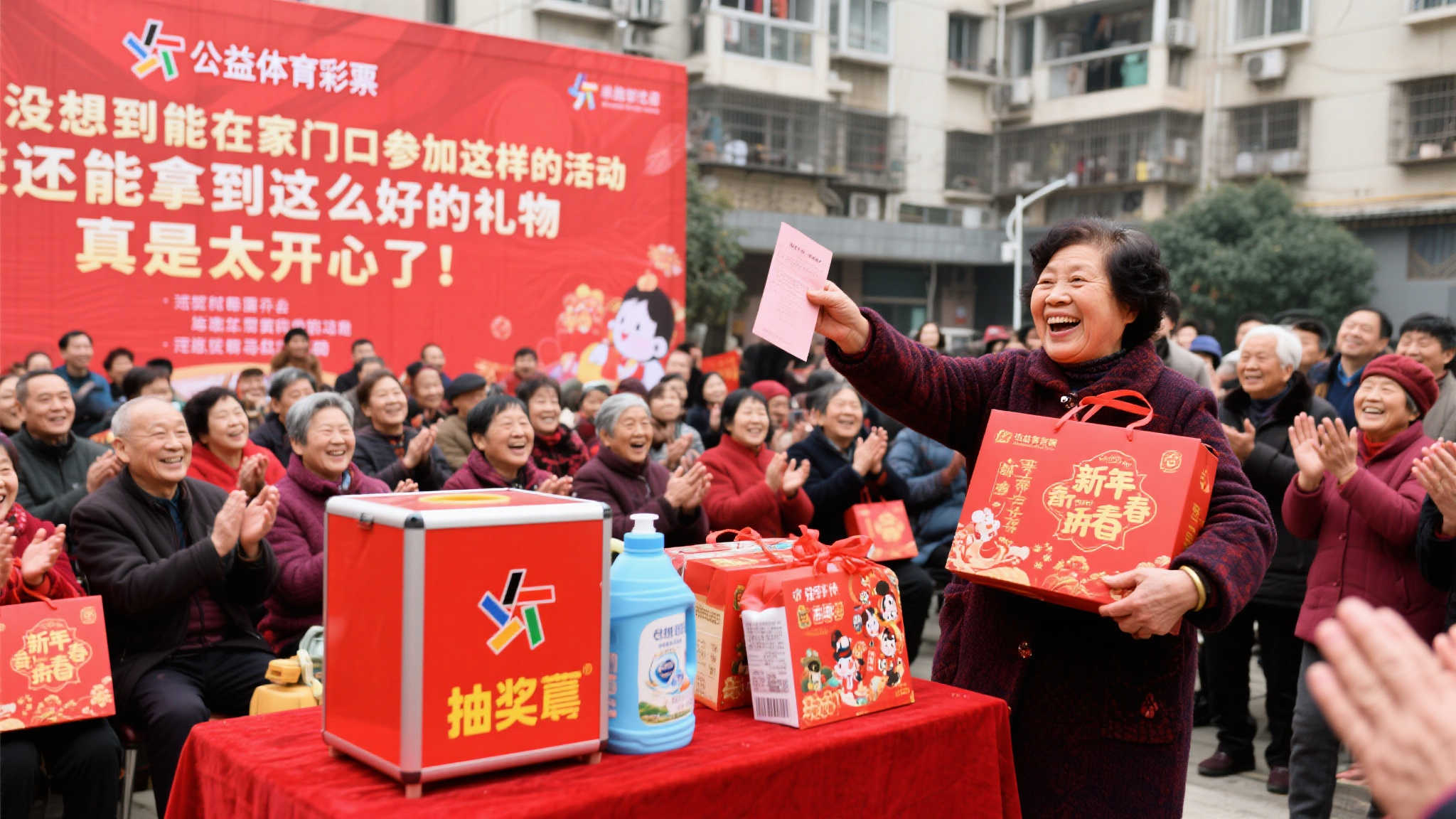 深圳社区迎新春，公益体彩活动传递节日喜悦