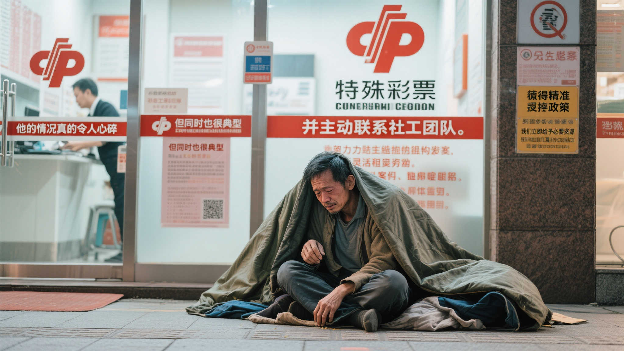 福彩网点暖心升级，流浪者救助服务再添新功能！