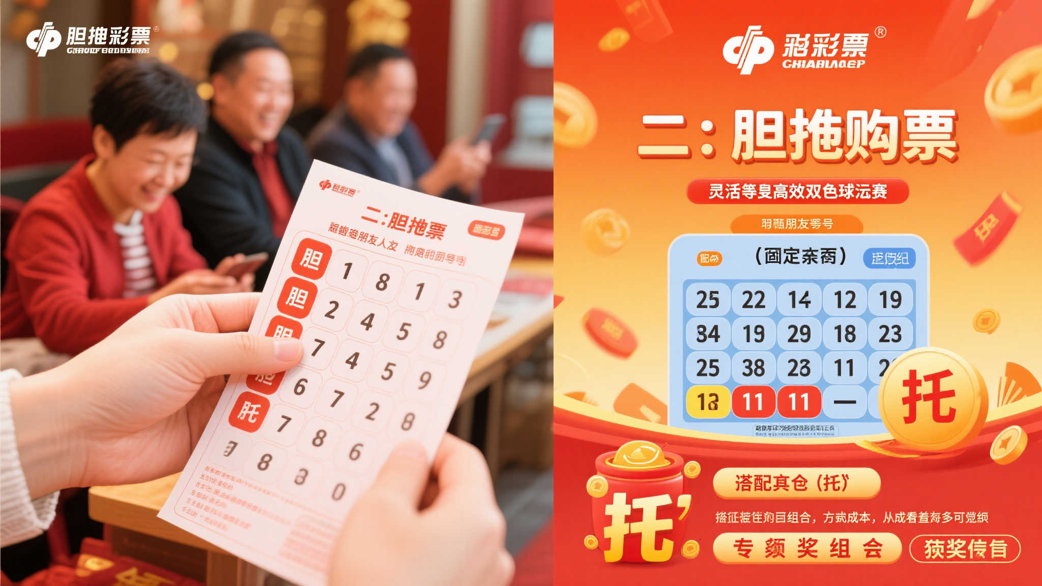 老彩民首次尝试胆拖投注，48元喜中双色球二等奖135万