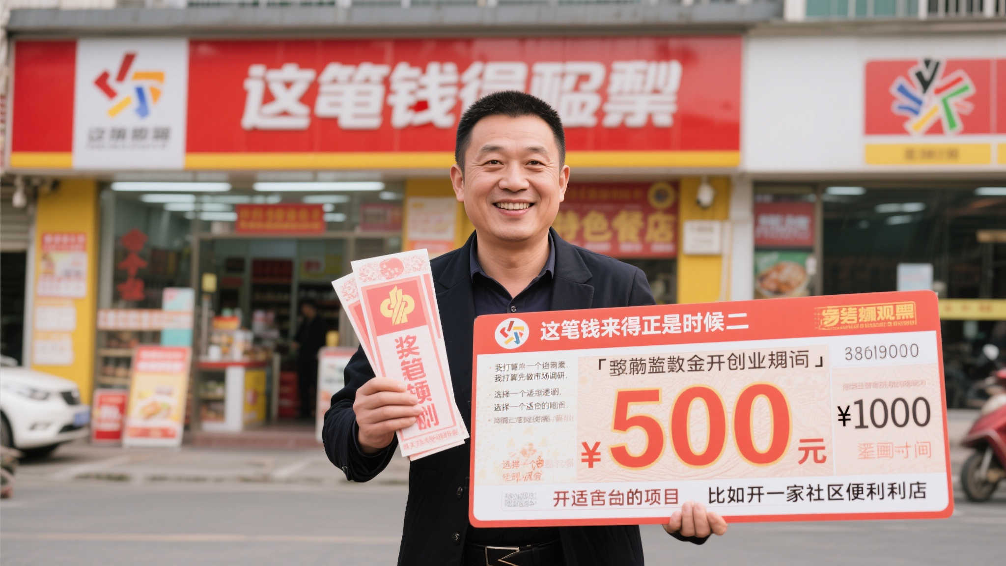 老彩民喜中体彩“任意球大师”50万大奖：计划创业开店