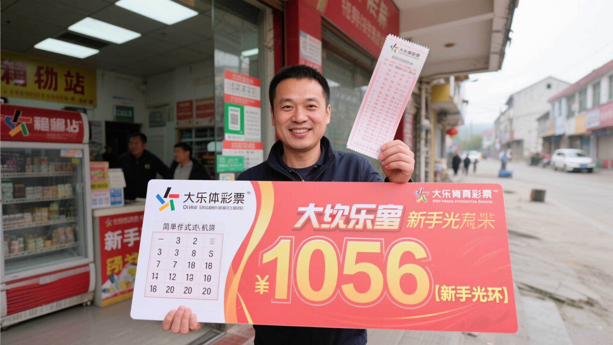 新手彩民15元机选喜中大乐透1056万,仅购彩一个多月 新手彩民15元机选喜中大乐透1056万,仅购彩一个多月