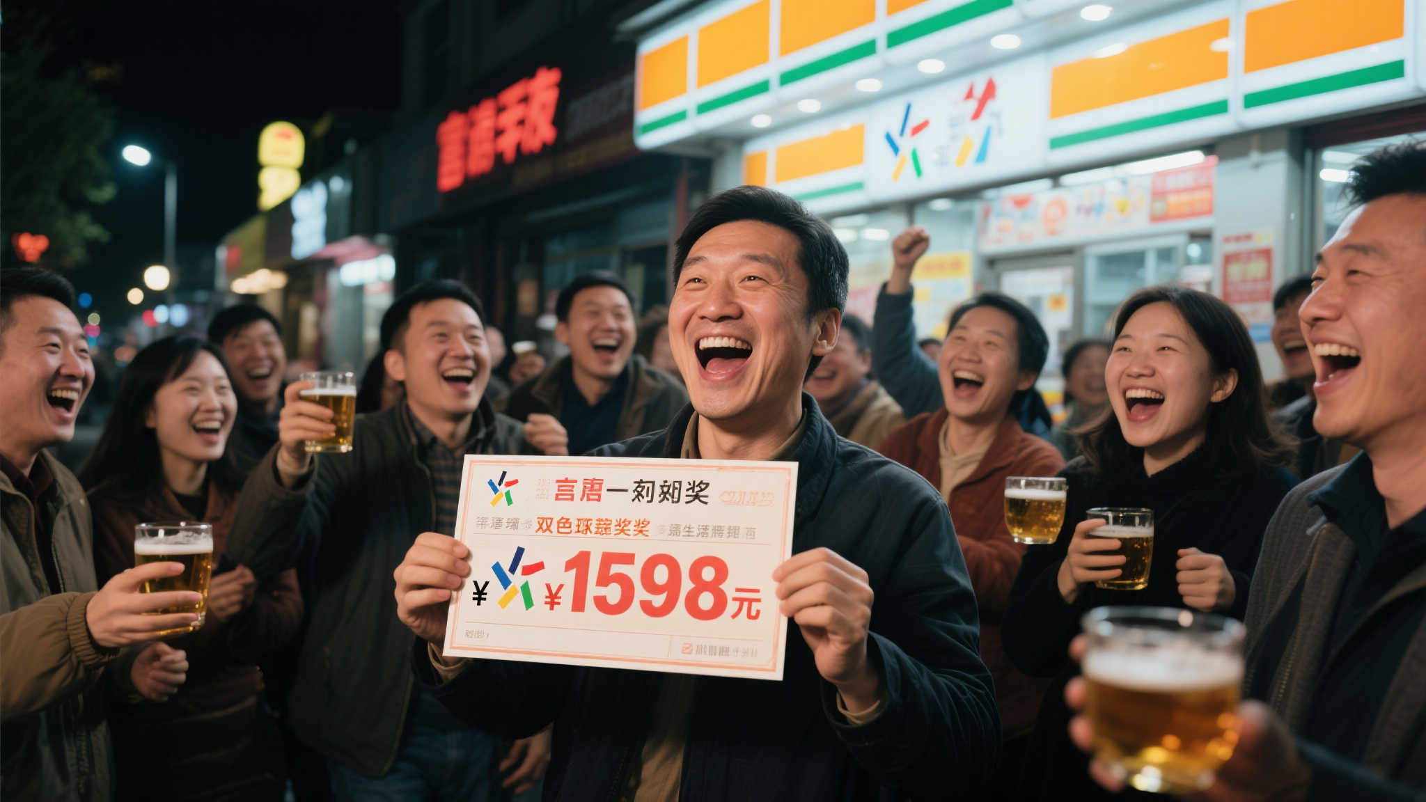 彩民喜中双色球1598万 深夜狂欢畅饮庆功 彩民喜中双色球1598万 深夜狂欢畅饮庆功