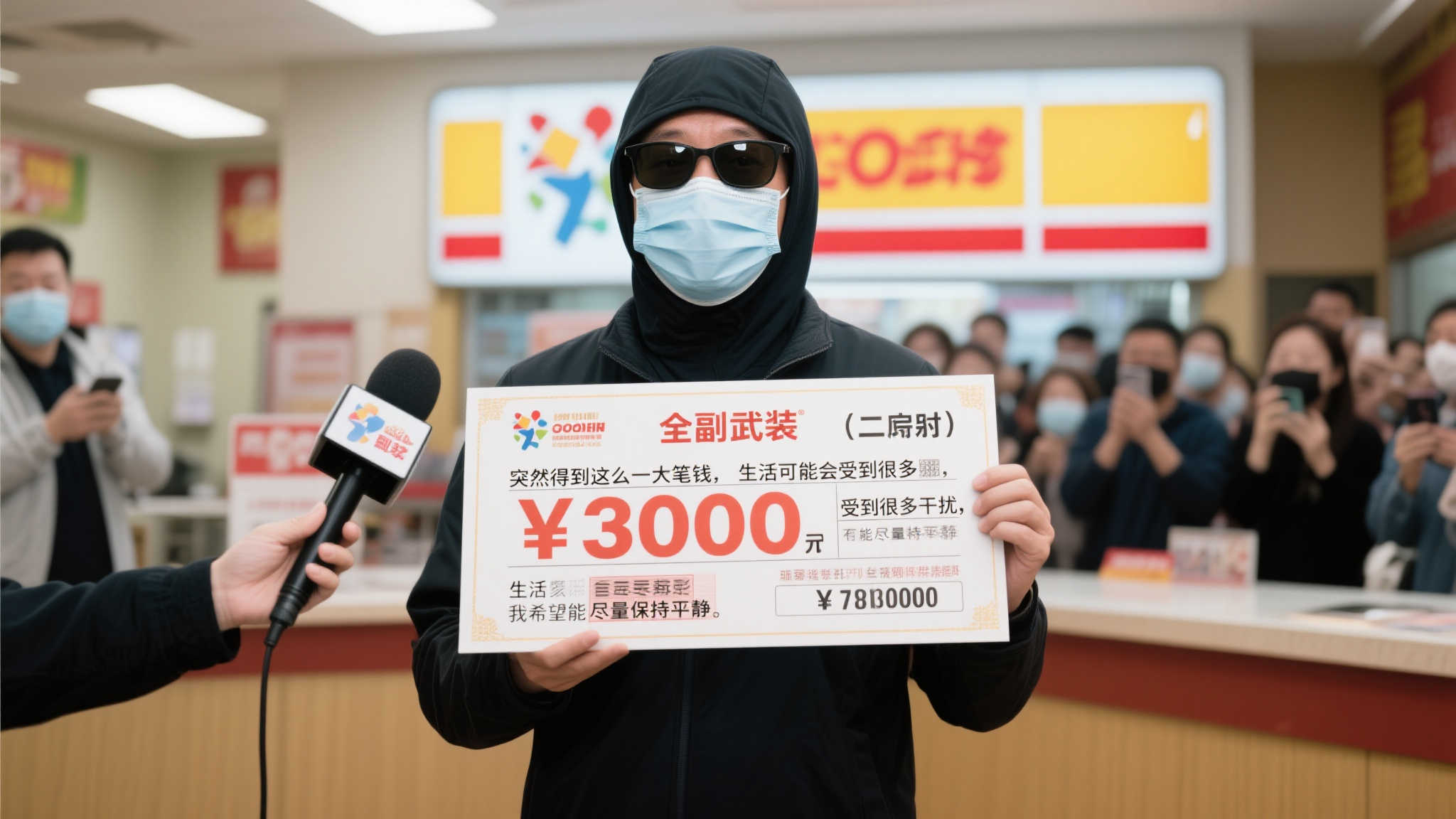 北京彩民喜中3464万,全副武装接受采访:从小奖到大奖都拿过 北京彩民喜中3464万,全副武装接受采访:从小奖到大奖都拿过
